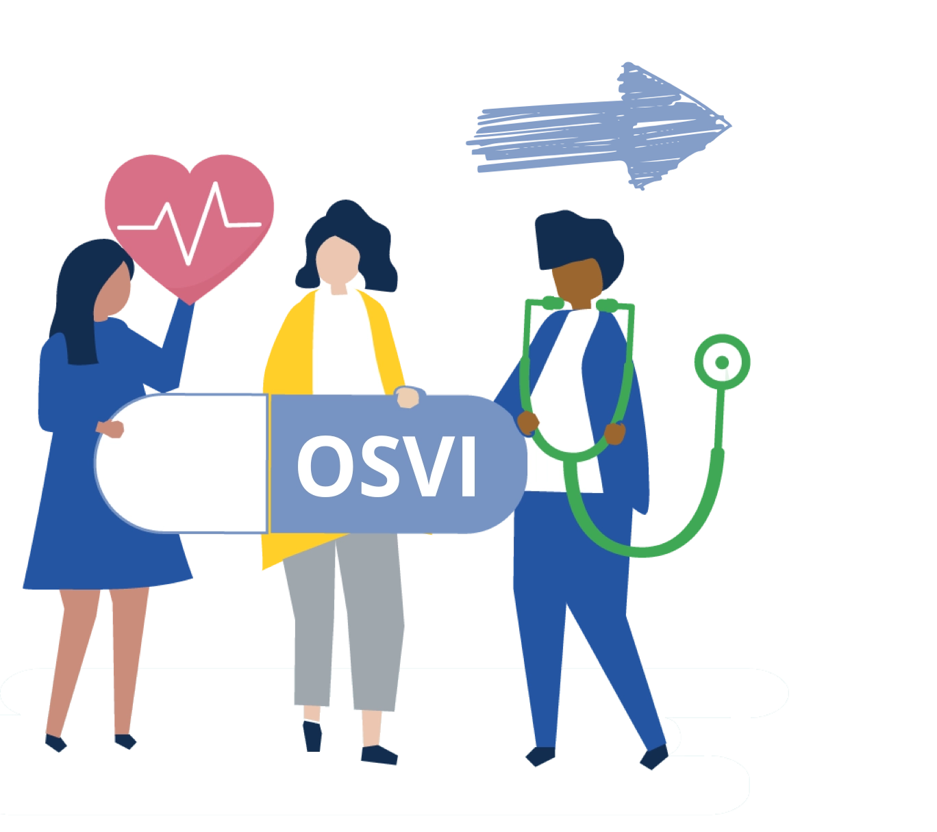 OSVI Healthcare home medical care services illustration
